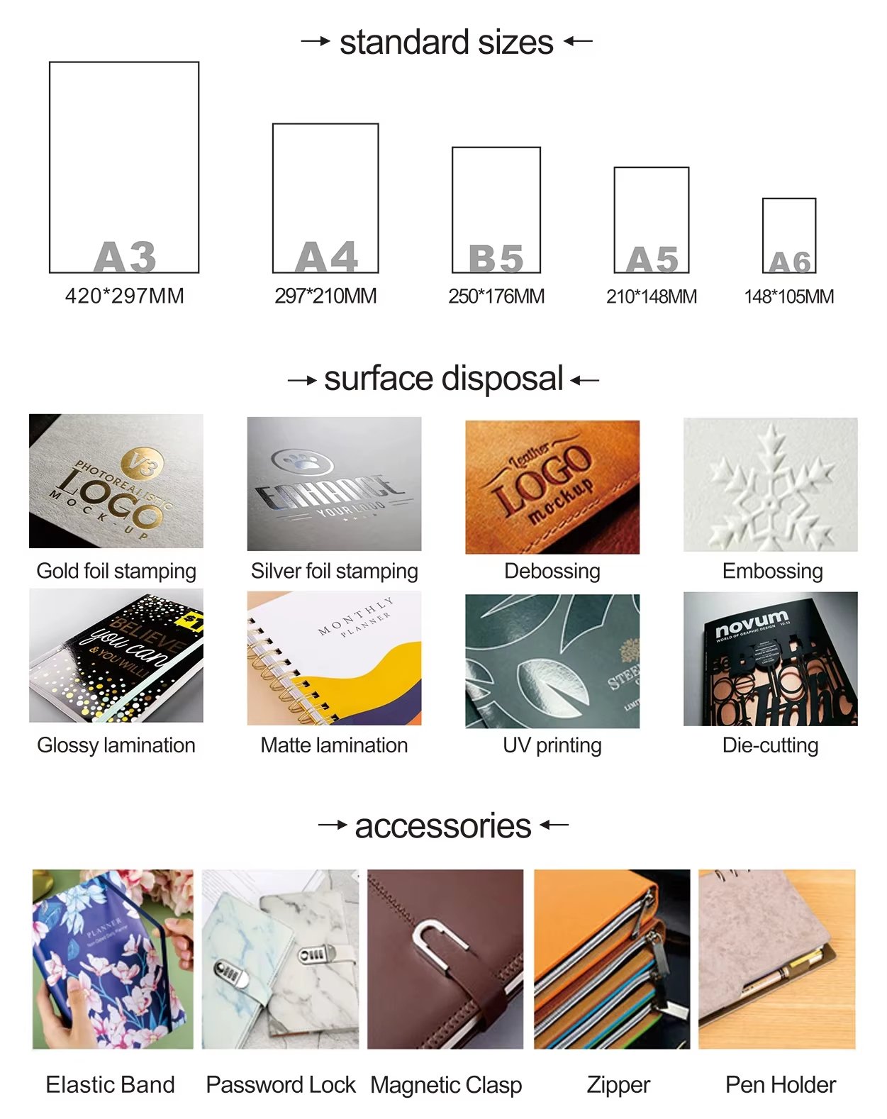 custom a5 pu notebook 2027 agenda planner for corporate gifts