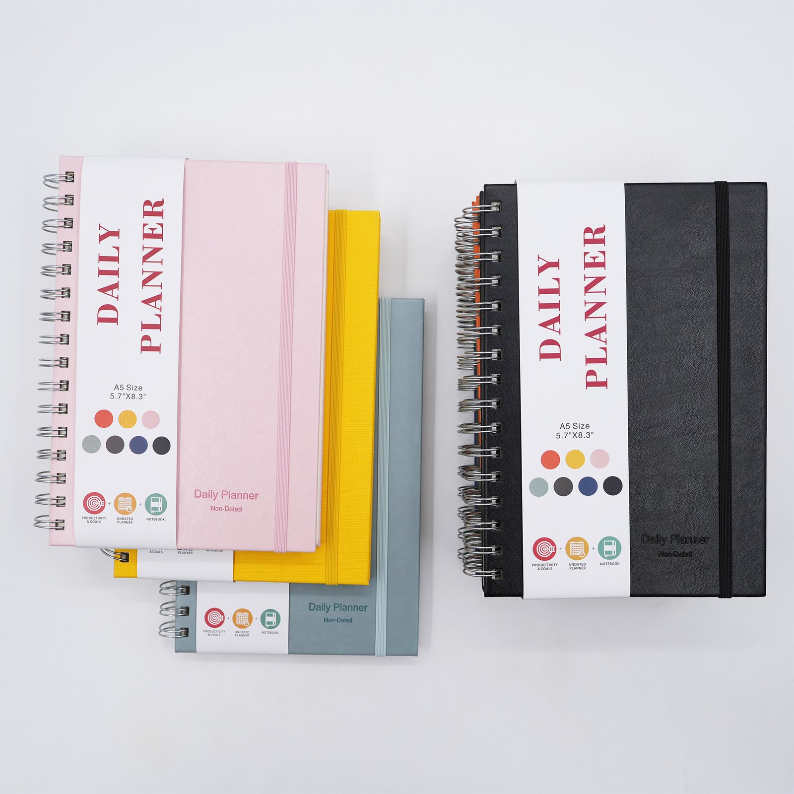 custom a5 pu notebook 2027 agenda planner for corporate gifts