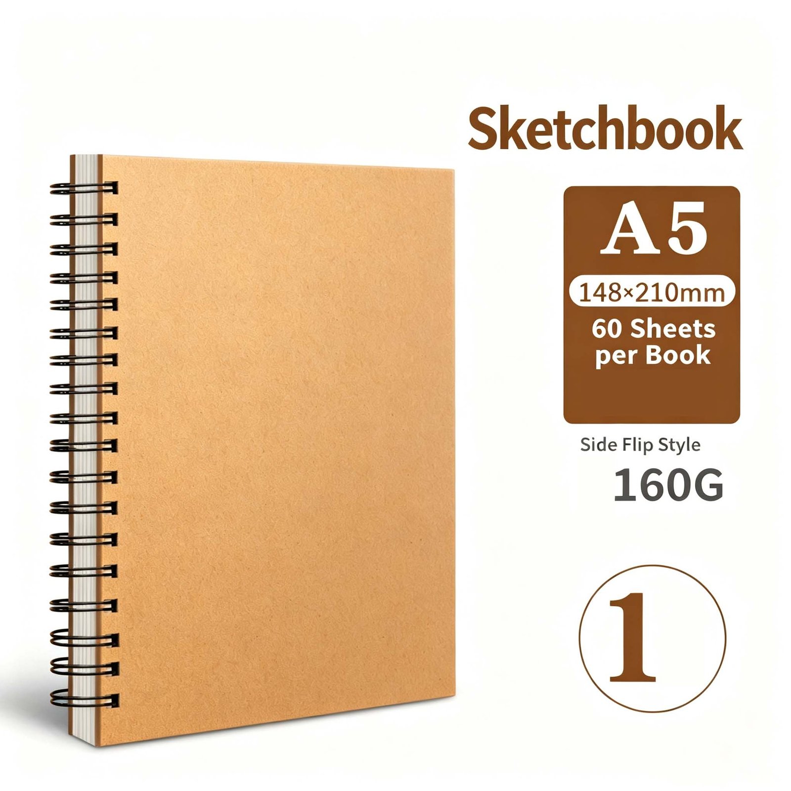 wholesale a4 kraft sketchbook 160g drawing paper spiral bound (复制) wholesale a4 kraft sketchbook 160g drawing paper spiral bound (复制)