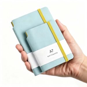 mini a6 a7 portable to do list vegan leather pocket journal custom logo