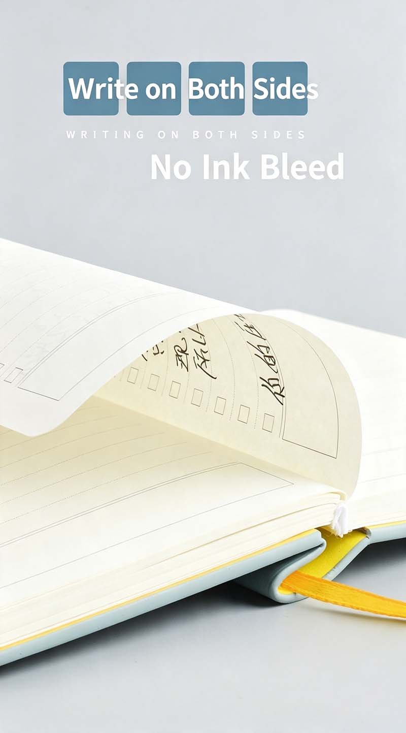a6 pu lined notebook with elastic band & backcover pocket (复制)