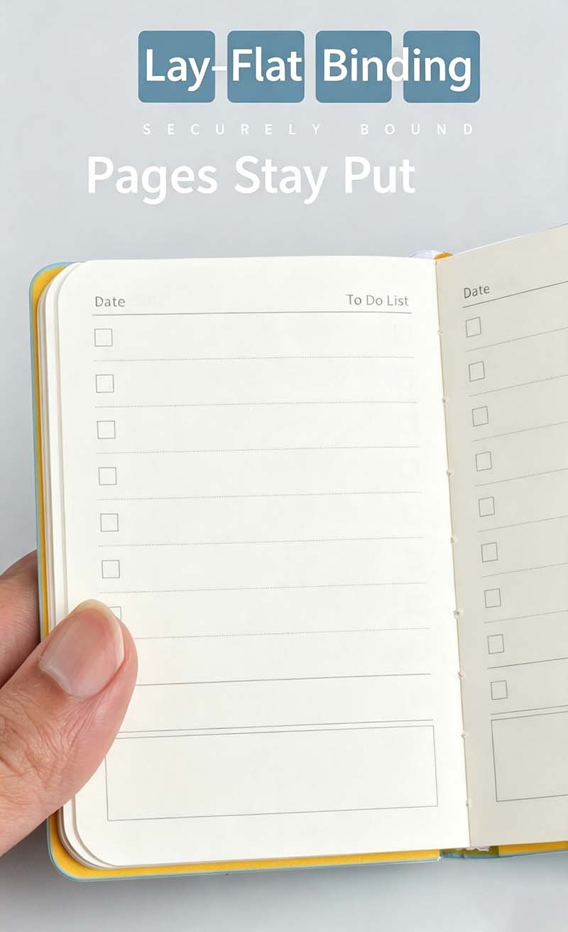 a6 pu lined notebook with elastic band & backcover pocket (复制)