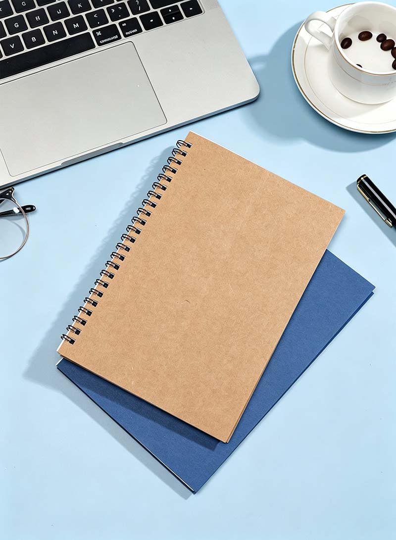 Bulk A5 Spiral Bound Notebook Customized For Promotion custom kraft spiral notebook, recycled wholesale journal