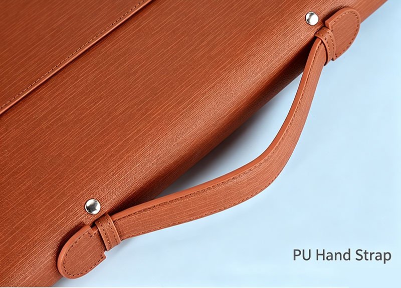 custom a4 zipper padfolio pu leather business portfolio