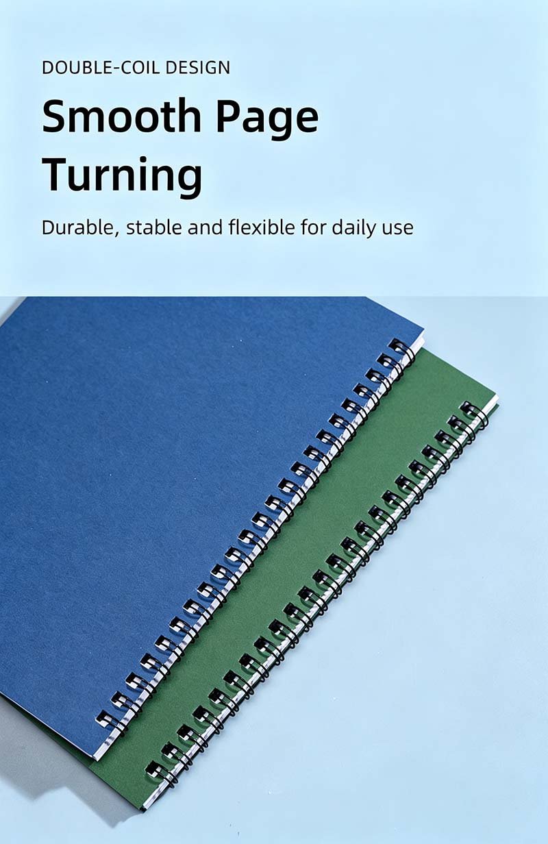 Bulk A5 Spiral Bound Notebook Customized For Promotion custom kraft spiral notebook, recycled wholesale journal