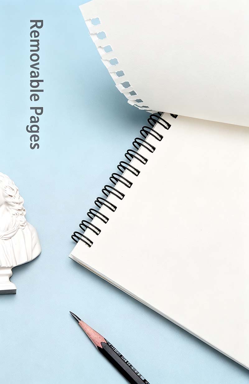A3 Kraft Spiral Sketch Book 160gsm 30 Sheets for Artist Drawing wholesale a5 green paper cover notebook spiral bound notepad (复制) (复制)