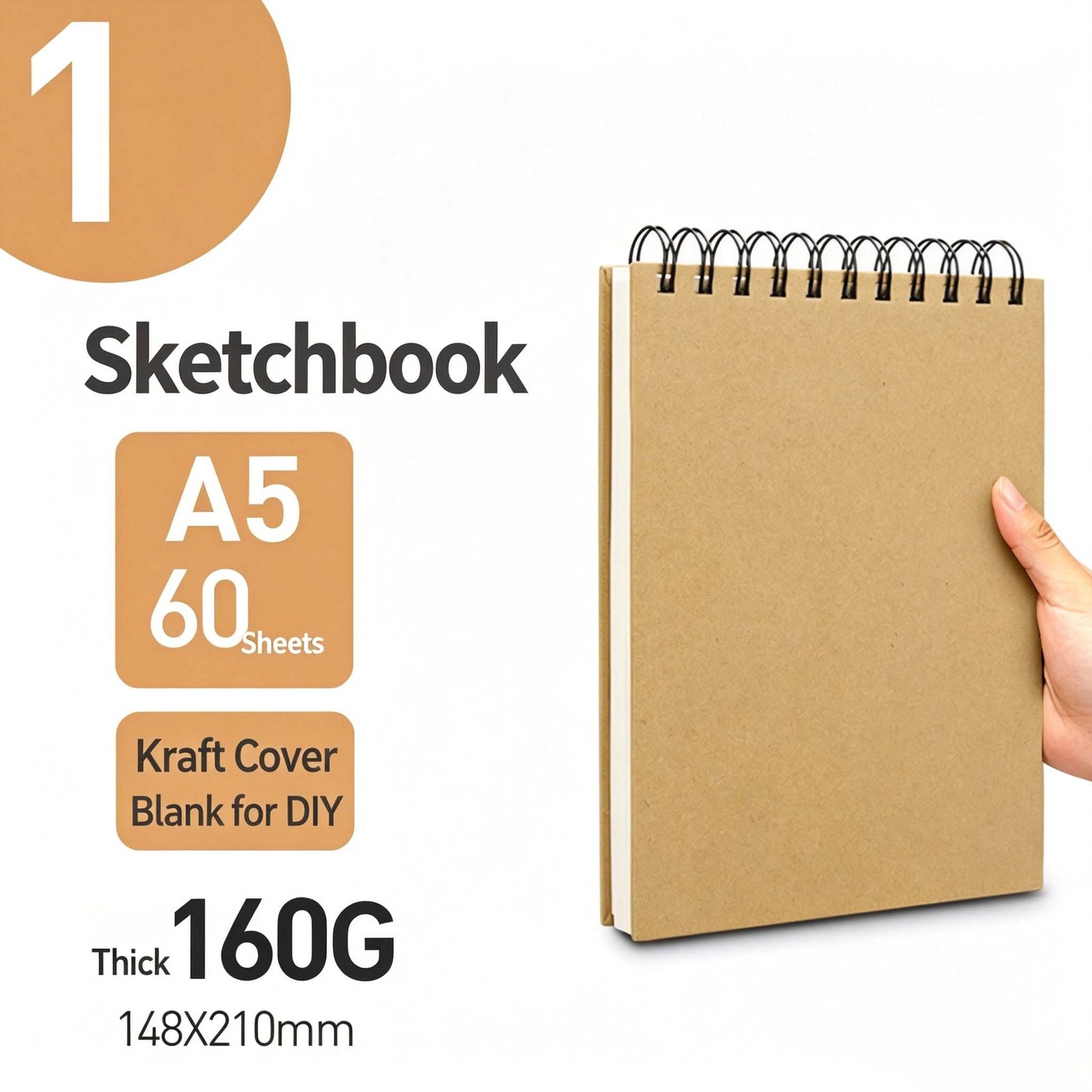 wholesale a4 kraft sketchbook 160g drawing paper spiral bound (复制) wholesale a4 kraft sketchbook 160g drawing paper spiral bound (复制)