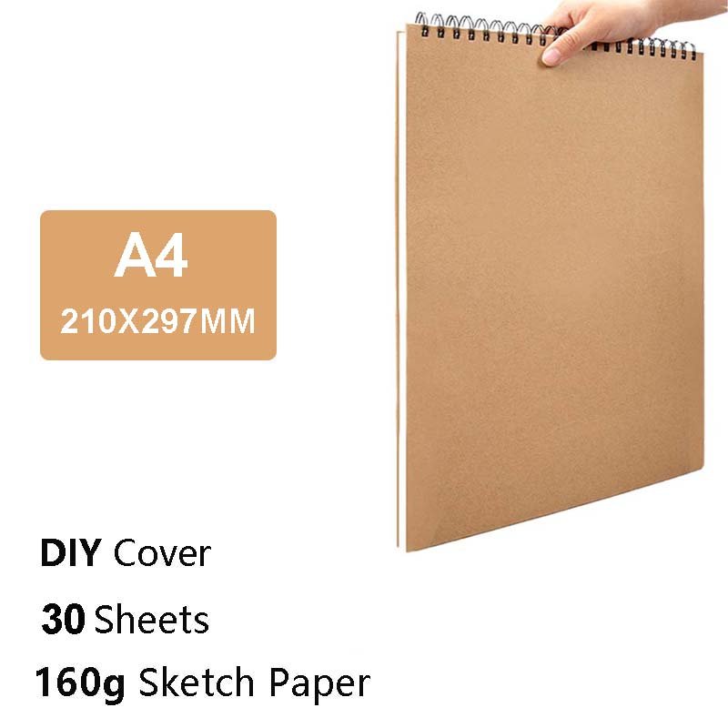 a3 kraft spiral sketch book 160gsm 30 sheets for artist drawing (复制) a3 kraft spiral sketch book 160gsm 30 sheets for artist drawing (复制)