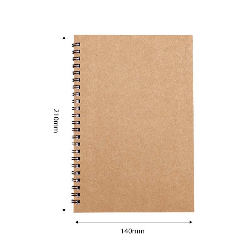 custom kraft spiral notebook, recycled wholesale journal custom kraft spiral notebook, recycled wholesale journal
