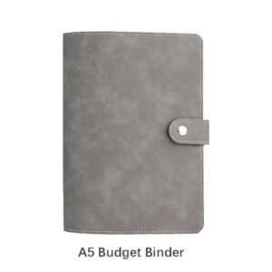 a5 refillable pu leather budget binder planner notebook