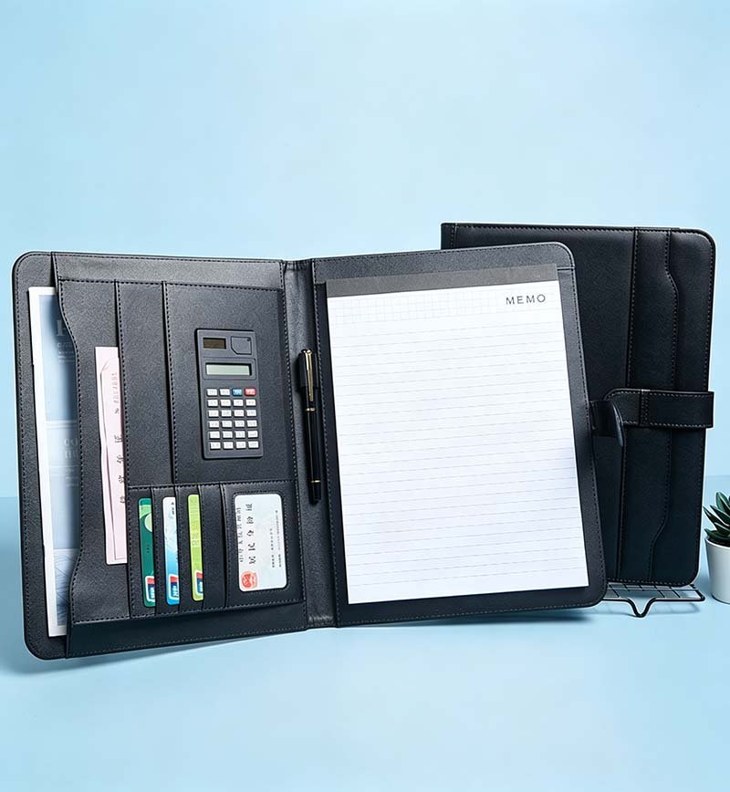 Business A4 Portfolio Folder PU Leather Document Organizer x1 (1)