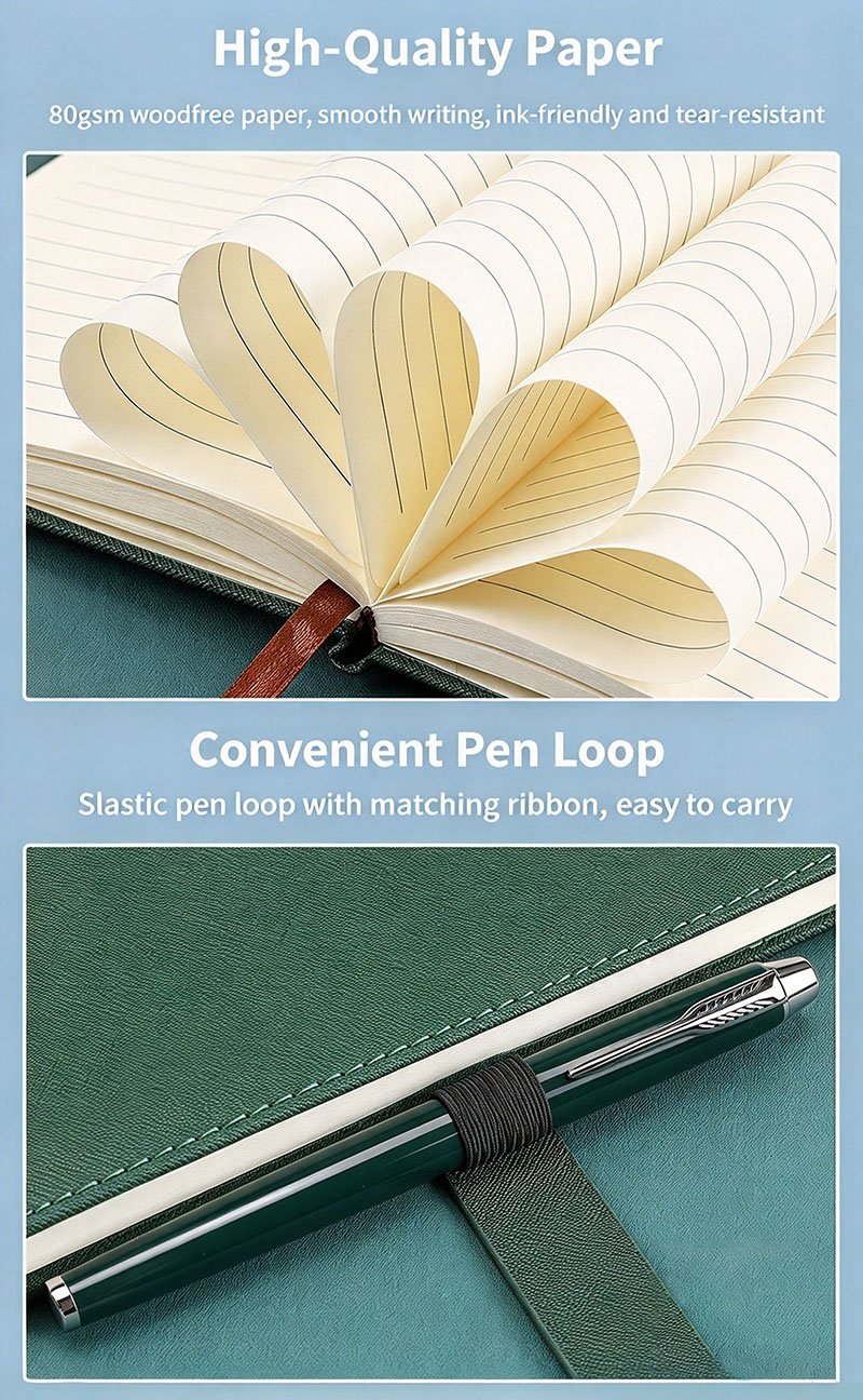 Wholesale A5 Notebook Pen Gift Set Custom Logo Business Gift x2